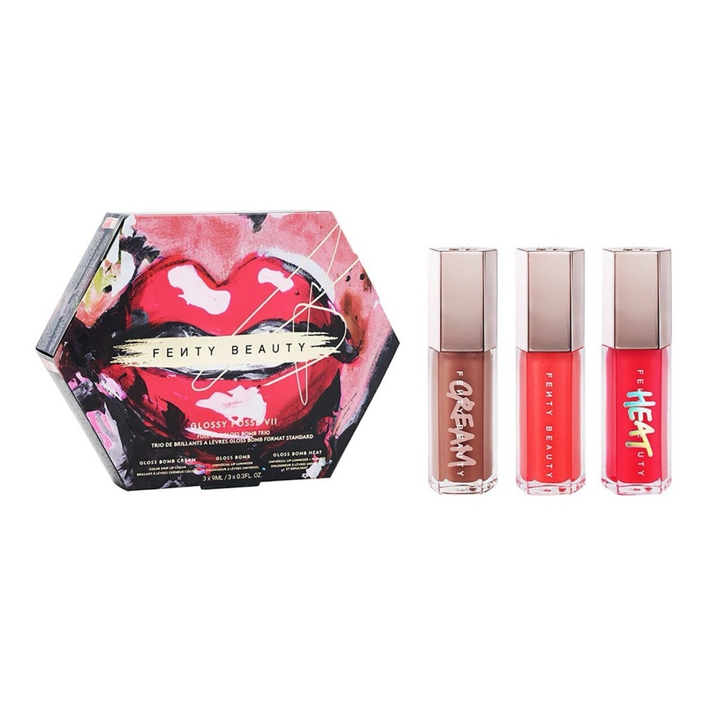 FENTY BEAUTY BY RIHANNA
Glossy Posse Vii Full-size Gloss Bomb Trio